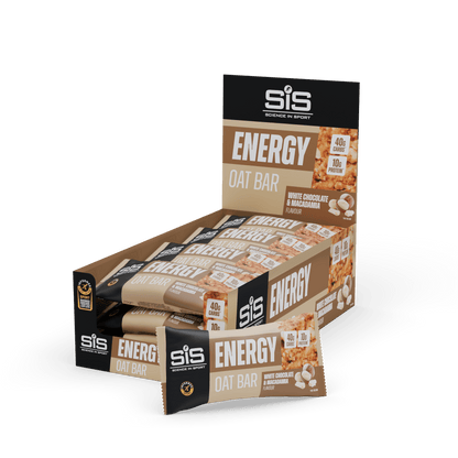 SiS Energy Bars Box of 12 / White Chocolate & Macadamia Energy Oat Bar XMiles