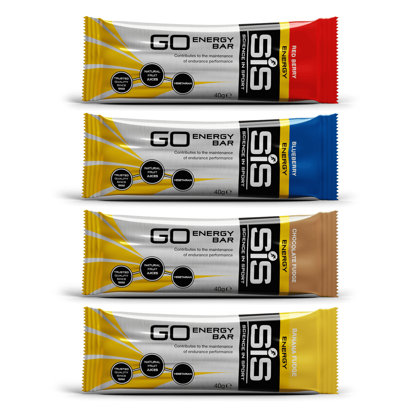 SiS Energy Bars Pack of 8 / Mixed GO Energy Bar Mini XMiles