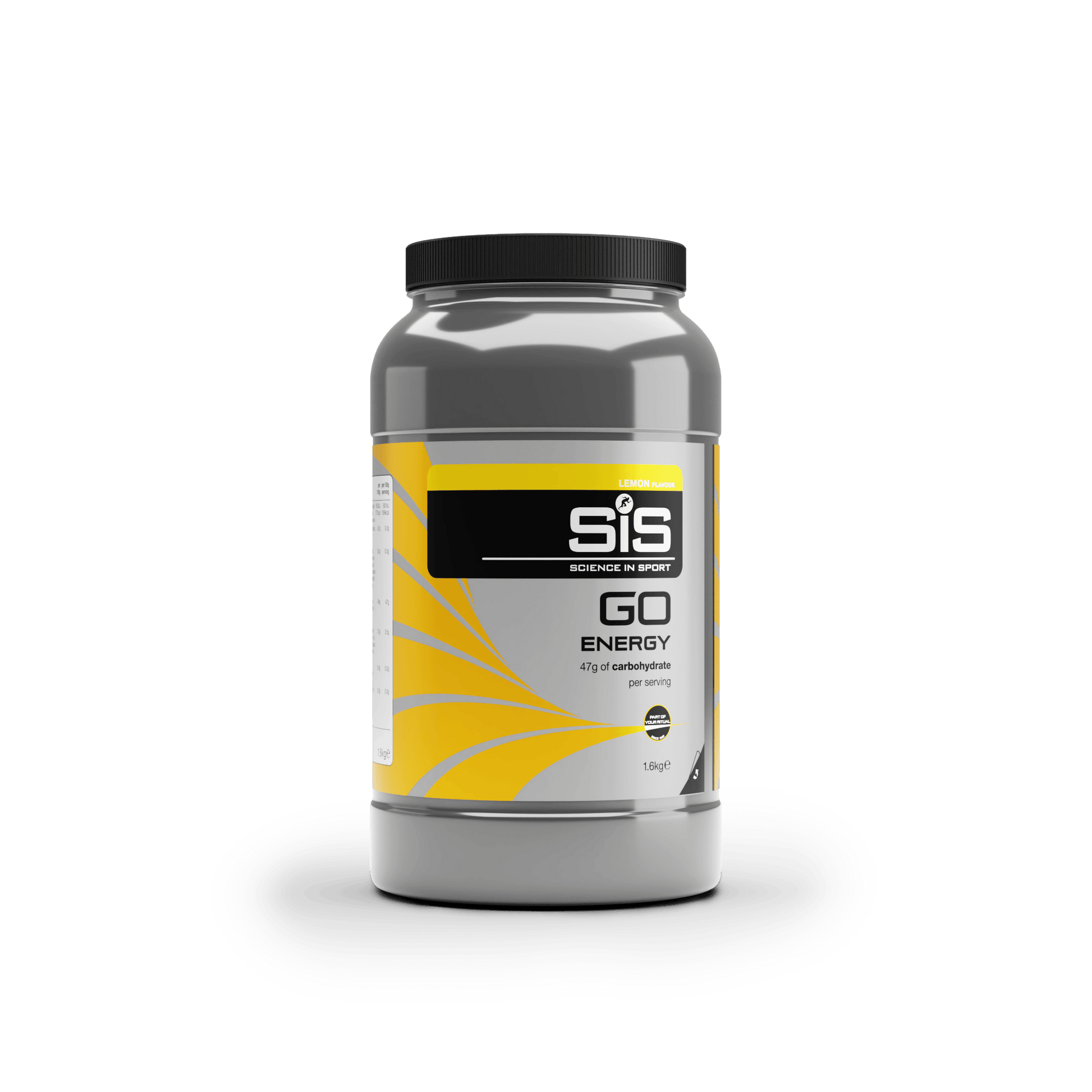 SiS Energy Drink 32 Serving Tub (1.6kg) / Lemon GO Energy Powder XMiles