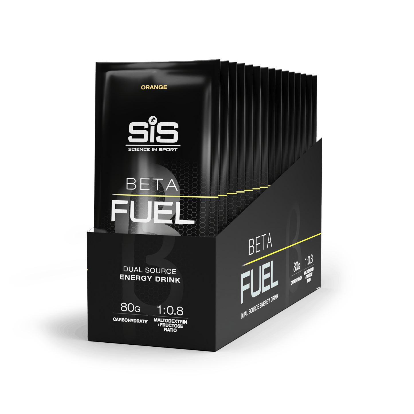 SiS Energy Drink Box of 15 / Orange Beta Fuel Energy Drink XMiles