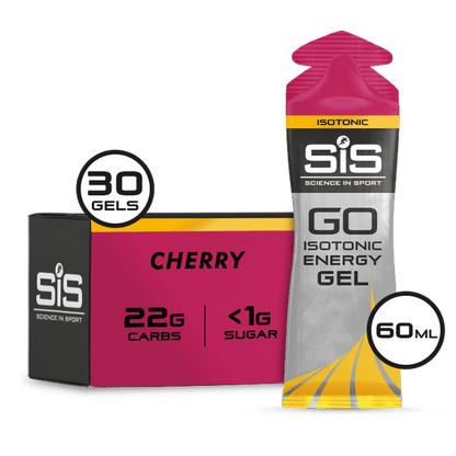SiS Gels Box of 30 / Cherry GO Isotonic Energy Gel XMiles