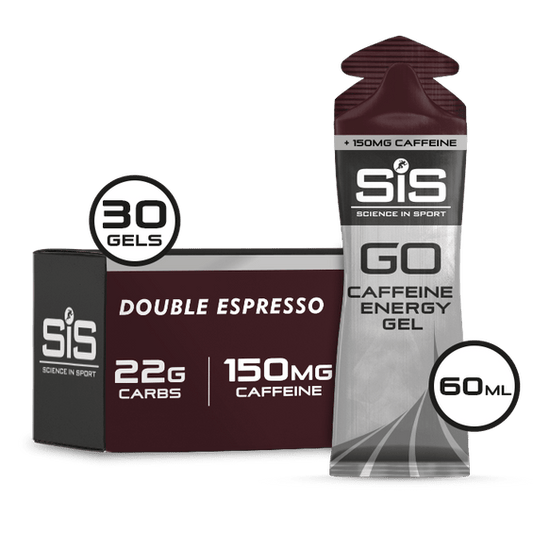 SiS Gels Box of 30 / Double Espresso GO Energy + Caffeine Gel XMiles