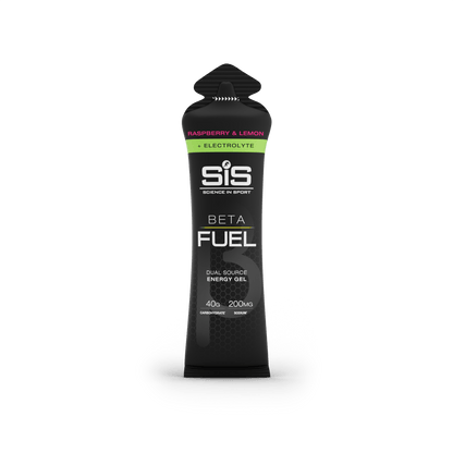 SiS Gels Single Serve / Raspberry & Lemon Beta Fuel + Electrolyte Gel XMiles