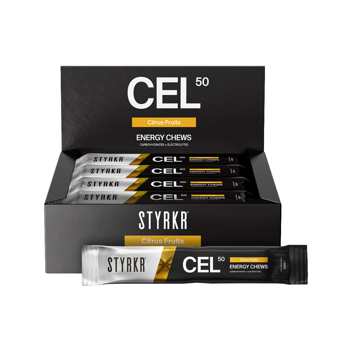 STYRKR Chews Box of 18 / Citrus Fruits CEL50 XMiles