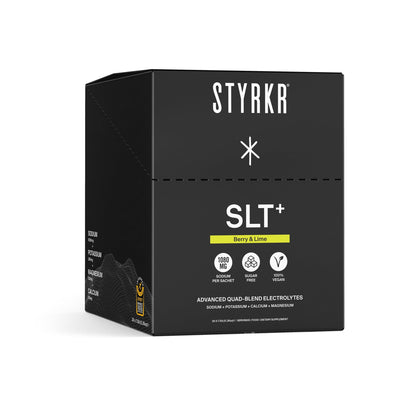 STYRKR Electrolyte Drinks Box of 30 / Berry & Lime SLT+ XMiles