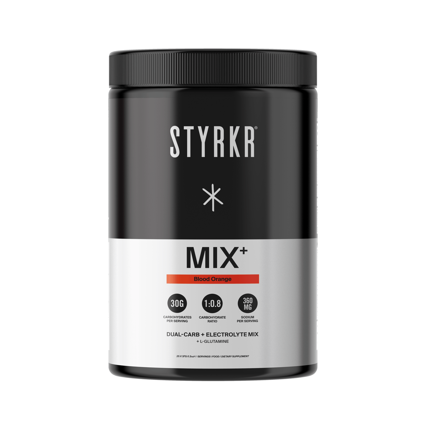 STYRKR Energy Drink 25 Serving Tub (925g) / Blood Orange MIX+ XMiles