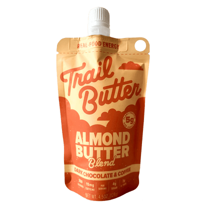 Trail Butter Nut Butter Single Serve / Dark Chocolate & Coffee (Contains Caffeine) Nut Butter ‘Big Squeeze’ Pouches XMiles