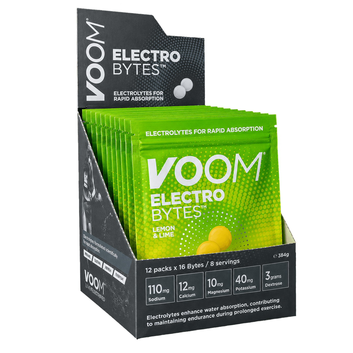 VOOM Supplement Box of 12 / Lemon & Lime ElectroBytes XMiles