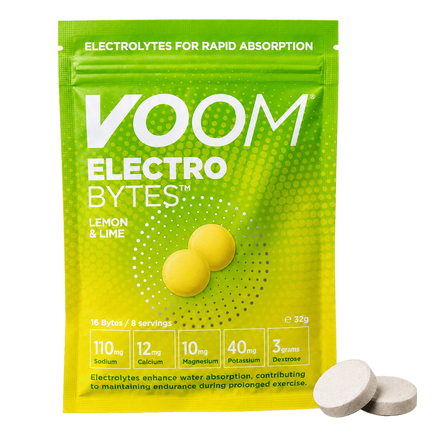 VOOM Supplement Single Serve / Lemon & Lime ElectroBytes XMiles